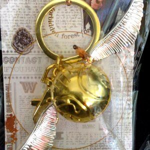 Harry Potter Deadly Hollows Golden Snitch Key Chain